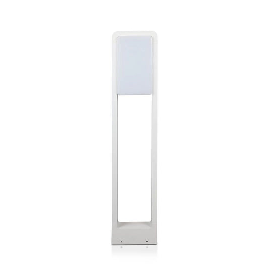 Paletto LED V-TAC 10W Samsung IP65 corpo bianco, illuminazione da giardino, resistente all'acqua e polvere, ideale per esterni, SKU: 2120117