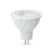 Faretto LED GU5.3 (MR16) 6W 12V 110° con copertura trasparente e luce neutra 4000K, ideale per illuminazione interna efficiente. Modello VT-257-N-N di V-TAC.