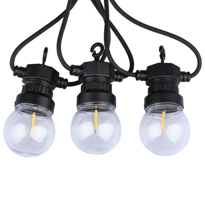 Catenaria LED 5m 10 Lampadine Filamento Bianco Caldo
