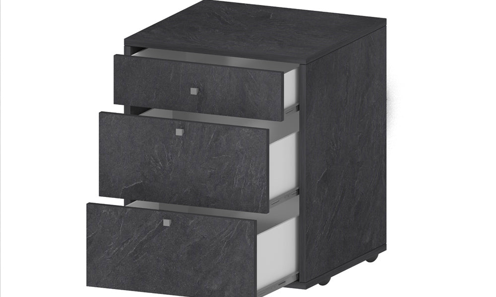 Cassettiera con Ruote DALIA – 47x45x61,2 cm, Colore Report, 3 Cassetti