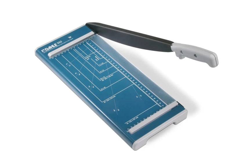Dahle 502 Taglierina a Leva Formato A4 - Capacità 8 Fogli - Lama Superiore in Acciaio Massiccio