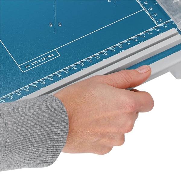 Dahle 502 Taglierina a Leva Formato A4 - Capacità 8 Fogli - Lama Superiore in Acciaio Massiccio