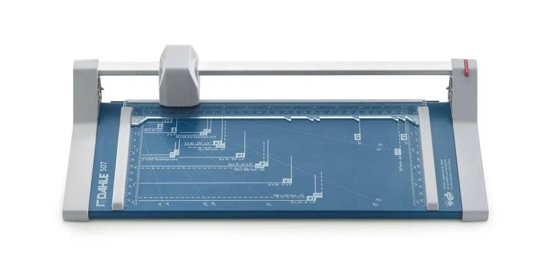 Dahle 507 Taglierina a Rullo Formato A4 - Capacità 8 Fogli - Lama Circolare Autoaffilabile in Acciaio
