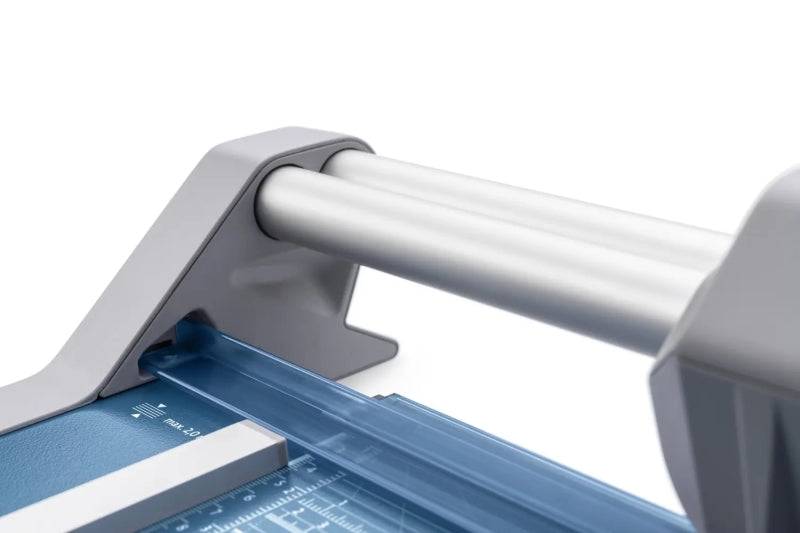 Dahle 550 Taglierina Professionale Rullo Formato A4 - Capacità 20 Fogli - Lama Circolare Autaffilante Acciaio - Due Arresti Angolari