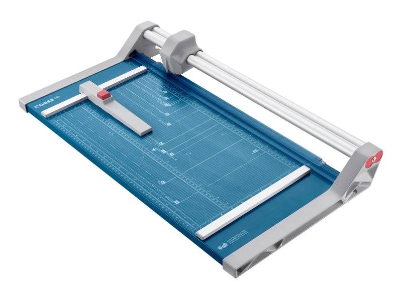 Dahle 552 Taglierina Professionale a Rullo Formato A3 - Capacità 20 Fogli - Lama Circolare Autarrotante in Acciaio - Due Fermi Angolari