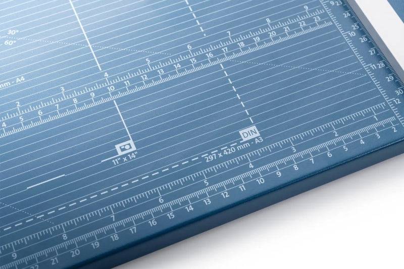 Dahle 552 Taglierina Professionale a Rullo Formato A3 - Capacità 20 Fogli - Lama Circolare Autarrotante in Acciaio - Due Fermi Angolari
