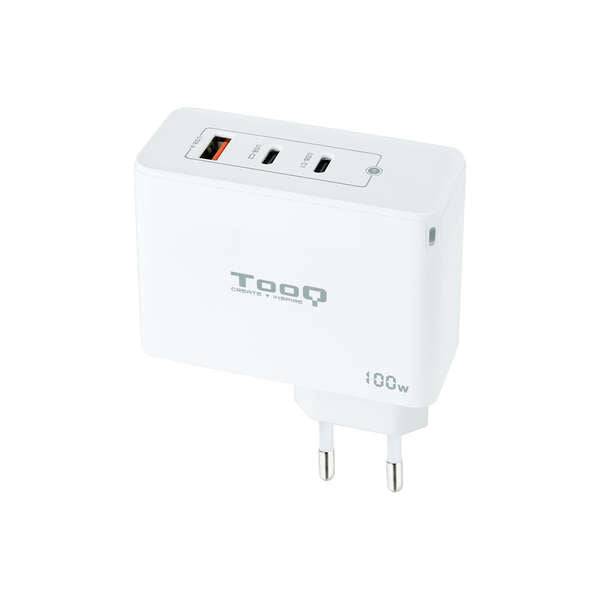 Tooq Caricabatterie da Parete Gan 2xUSB-C/PD + USB-A/QC 100W