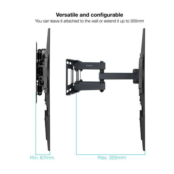 Tooq Supporto Parete Schermi 32-70" Girevole/Inclinabile - Colore Nero
