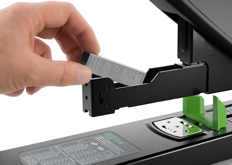 Novus B 56 re+new Cucitrici per Spessori - Realizzata in Plastica Riciclata - Fino a 200 Fogli - Cucitura Chiusa con Sistema Bypass