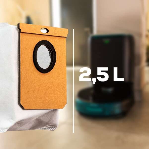 Cecotec Conga Home 10000 Base di Svuotamento Automatico - Compatibile con le Serie 8000 e 9000 - Pulizia Igienica - Pulizia del Filtro - Capacità 2,5L
