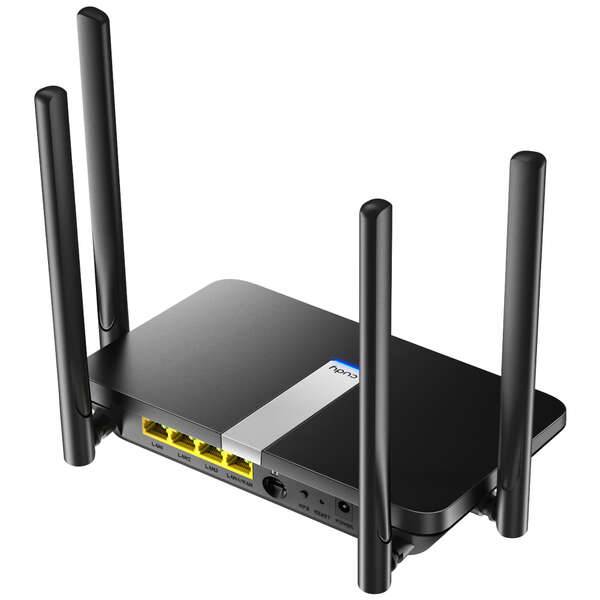 Cudy LT500 Router WiFi AC1200 4G LTE Dual Band - 1x Porta Wan 10/100Mbps e 3x Porte Lan 10/100Mbps - 4 Antenne Esterne