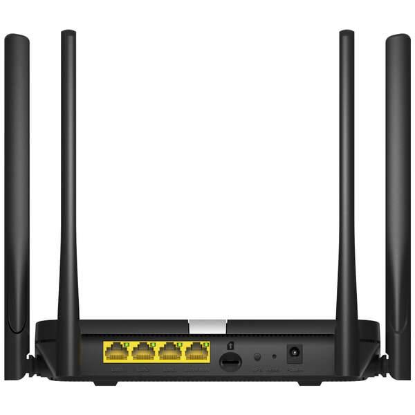 Cudy LT500 Router WiFi AC1200 4G LTE Dual Band - 1x Porta Wan 10/100Mbps e 3x Porte Lan 10/100Mbps - 4 Antenne Esterne