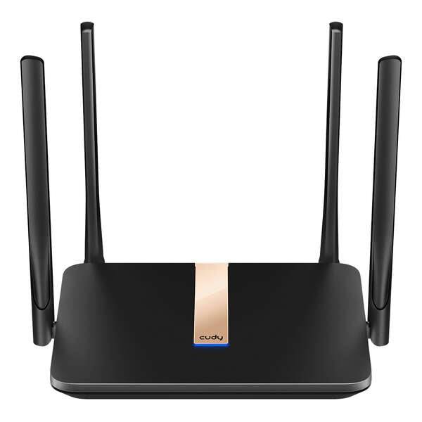 Cudy LT500D Router WiFi AC1200 4G LTE Doppia Banda - 1x Porta Wan 10/100Mbps e 3x Porte Lan 10/100Mbps - 2x Antenne WiFi e 2x Antenne LTE