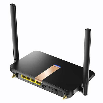 Cudy LT500D Router WiFi AC1200 4G LTE Doppia Banda - 1x Porta Wan 10/100Mbps e 3x Porte Lan 10/100Mbps - 2x Antenne WiFi e 2x Antenne LTE