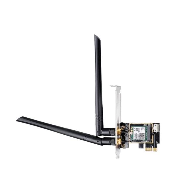 Cudy WE3000 Adattatore di Rete PCI-e AX5400 WiFi 6 Tri-Banda - Bluetooth 5.2 - 2 Antenne Esterne