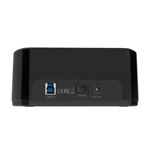 Aisens Stazione di Docking Doppio Alloggiamento ASDS-D03B SATA 2.5/3.5 a USB 3.0/3.1 Gen1 - Clone - Colore Bianco