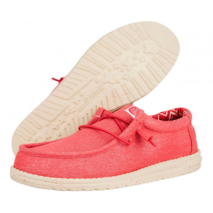 Hey Dude Wally Canvas Karanda Red