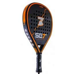 Set Lion Racchetta da Padel - Forma Lacrima - Telaio 100% Carbonio - Superficie 100% Carbonio 3K - Nucleo Gomma Black Eva Compressa