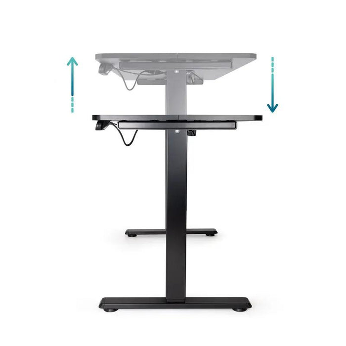 Table de bureau électrique réglable Tooq Origami - Hauteur 730-1180 mm - Noir