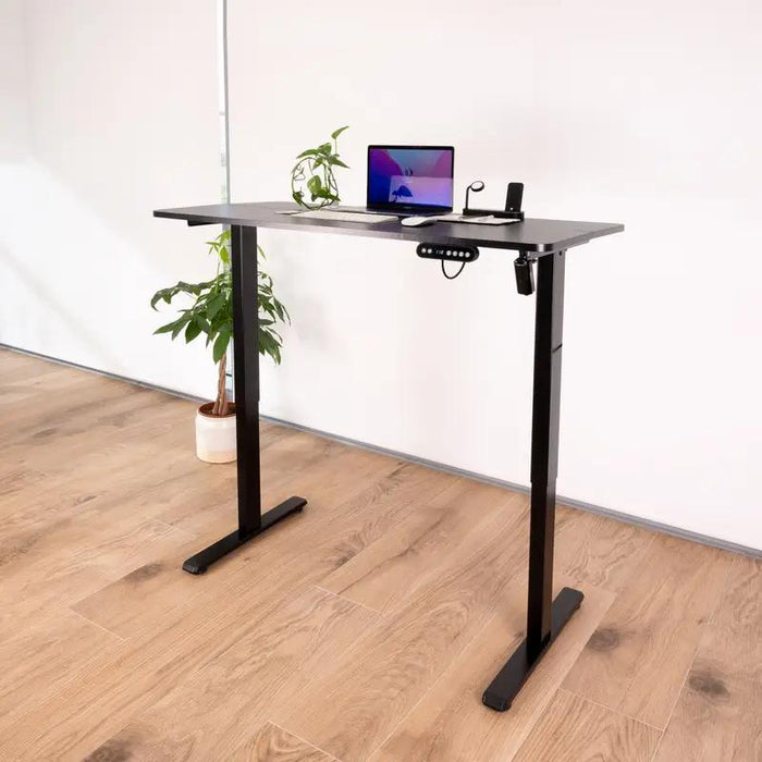 Table de bureau électrique réglable Tooq Origami - Hauteur 730-1180 mm - Noir