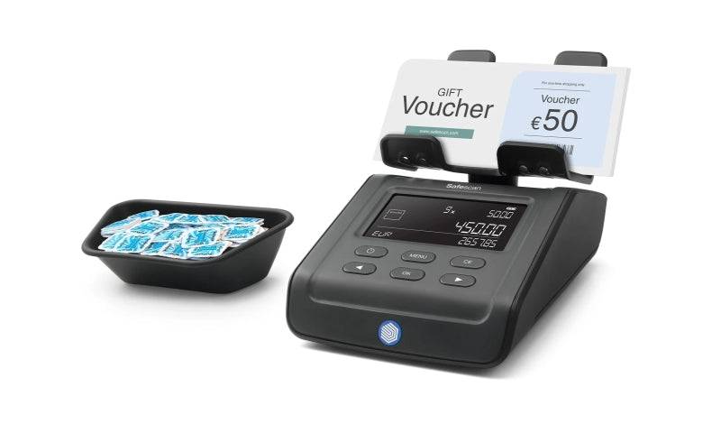 Safescan 6175 Balanza Contadora de Dinero - Cuenta Billetes y Monedas por su Peso - Tambien Articulos no Monetarios