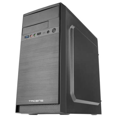 Tacens Anima AC4500 Case Minitorre Micro ATX, Mini-ITX con Alimentatore 500W - Dimensioni HDD 2.5", 3.5", 5.25" - USB-A 2.0, USB-A 3.0 e Audio