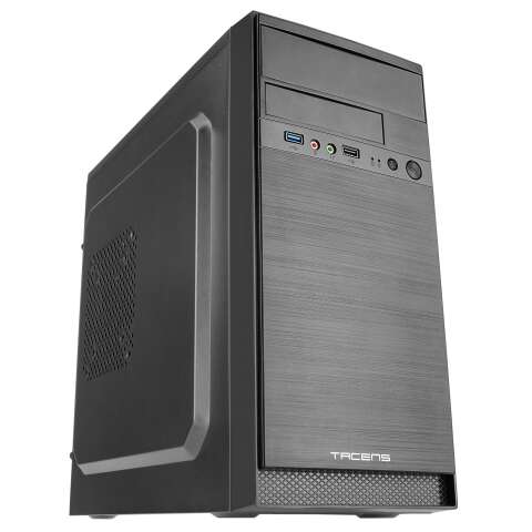 Tacens Anima AC4500 Case Minitorre Micro ATX, Mini-ITX con Alimentatore 500W - Dimensioni HDD 2.5", 3.5", 5.25" - USB-A 2.0, USB-A 3.0 e Audio