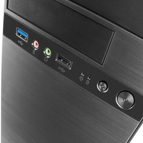 Tacens Anima AC4500 Case Minitorre Micro ATX, Mini-ITX con Alimentatore 500W - Dimensioni HDD 2.5", 3.5", 5.25" - USB-A 2.0, USB-A 3.0 e Audio
