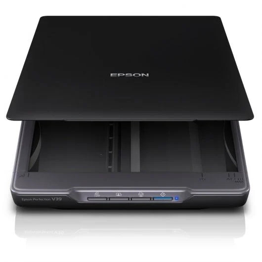 Epson Perfection V39II Scanner Fotografico e di Documenti 4800ppp - Alimentazione e Connettività USB - Realizzato con il 30% di Plastica Riciclata
