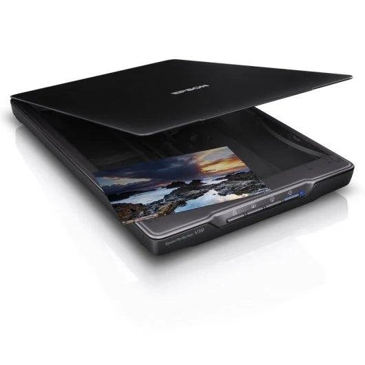 Epson Perfection V39II Scanner Fotografico e di Documenti 4800ppp - Alimentazione e Connettività USB - Realizzato con il 30% di Plastica Riciclata
