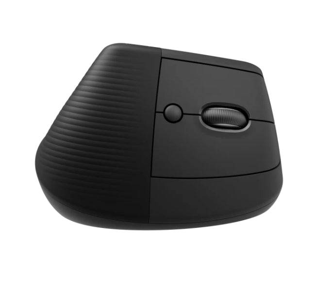 Logitech Lift Mouse Verticale Bluetooth e Wireless USB 4000dpi - 5 Pulsanti - Destrorso - Nero/Grigio