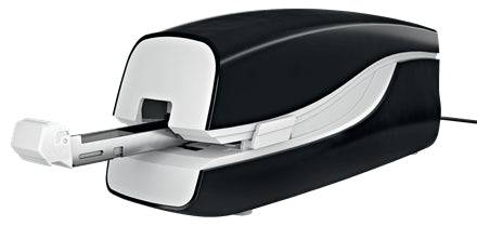 Petrus E-120 Contactless Cucitrice Elettrica - fino a 20 Fogli - Cucitura Piatta - Utilizza Punti 22/6-24/6-26/6 - Colore Nero