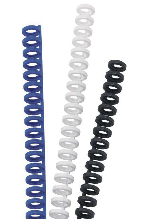 GBC Clickbind Rilegatura - Spirali 12mm Trasparente Opaco - Riciclabili e Riutilizzabili - Nero