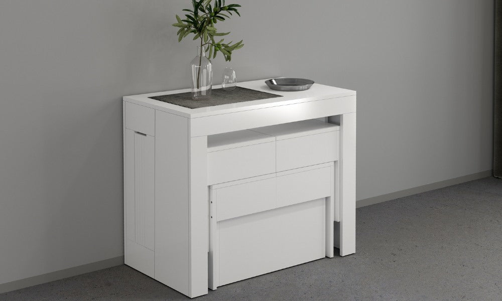 Panche Estensibili PRATIKA (2 pz) 66–290×25×45 cm – Salvaspazio, Vano Allunghe Integrato