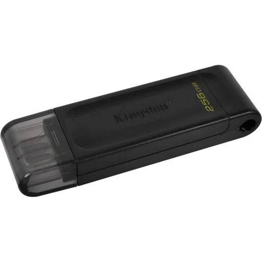 Kingston DataTraveler 70 Memoria USB-C 3.2 Gen 1 256GB - Con Tappo - Colore Nero (Pendrive)