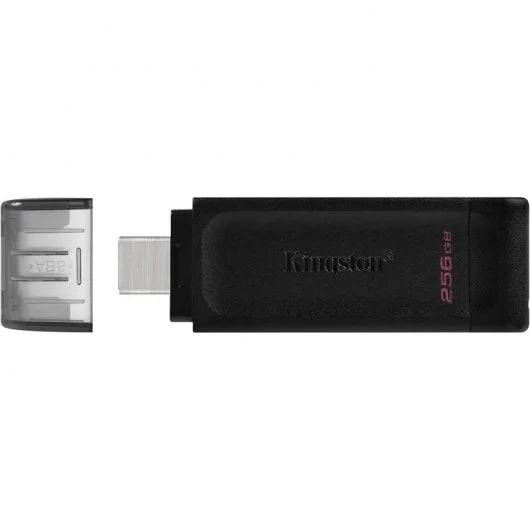 Kingston DataTraveler 70 Memoria USB-C 3.2 Gen 1 256GB - Con Tappo - Colore Nero (Pendrive)