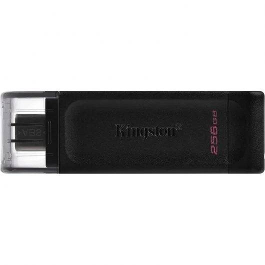 Kingston DataTraveler 70 Memoria USB-C 3.2 Gen 1 256GB - Con Tappo - Colore Nero (Pendrive)
