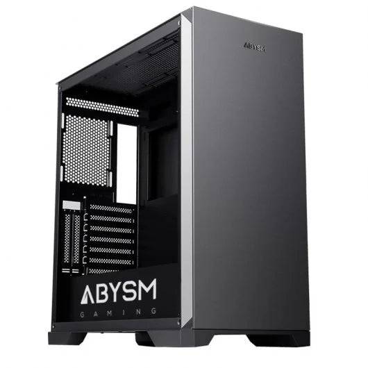 Abysm Gaming Danube Mura Pro Case Torre ATX, EATX, ITX, Micro ATX - 3.5" e 2.5" - USB-C 3.2, USB-A 3.2 e Audio - Supporta Raffreddamento a Liquido