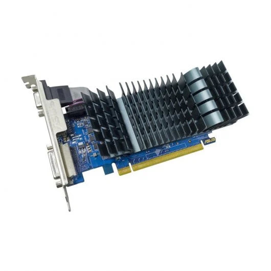 Asus GeForce GT 710: 2GB GDDR3 EVO NVIDIA, PCIe 2.0, HDMI, DVI-D, VGA.