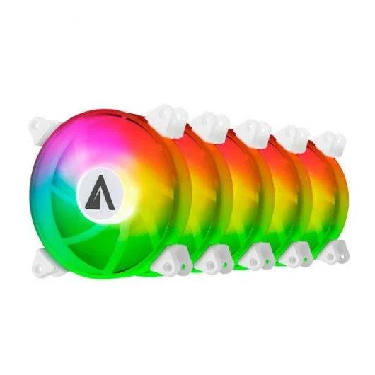 Abysm Gaming Arclight Pack 5 Ventilatori 120mm con Illuminazione ARGB - Velocità Max 1500rpm - Include Controllore e Telecomando
