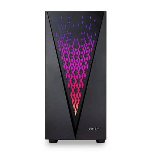 Abysm Gaming Danube Kolpa ARGB Case Torre ATX, ITX, Micro ATX - Pannello Laterale Vetro Temperato - 3.5" e 2.5" - USB-A 2.0/3.2 e Audio - 1 Ventilatore ARGB Installato - Supporta Raffreddamento Liquido