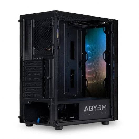 Abysm Gaming Danube Kolpa ARGB Case Torre ATX, ITX, Micro ATX - Pannello Laterale Vetro Temperato - 3.5" e 2.5" - USB-A 2.0/3.2 e Audio - 1 Ventilatore ARGB Installato - Supporta Raffreddamento Liquido