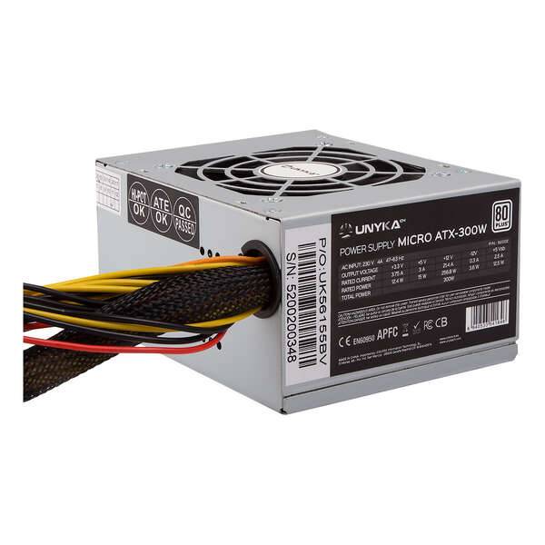 Alimentatore Unykach SFX 300W 85% Efficienza Fonte di Alimentazione 300W SFX - Ventilatore 80mm