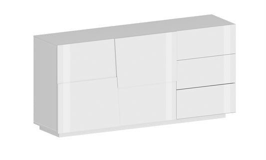 Credenza PONGO 180 cm - Mobile Moderno con 2 Ante, 3 Cassetti e Ampi Ripiani