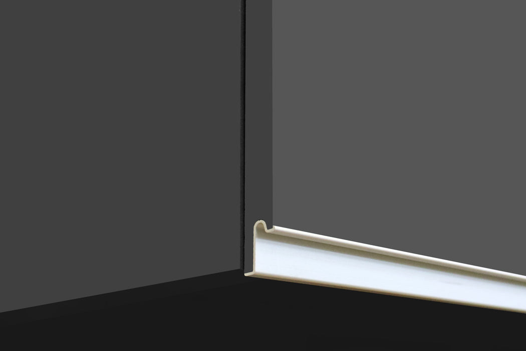 Cucina Lineare SOLE 256 cm - Antracite/Rovere Wotan, Top 35 mm