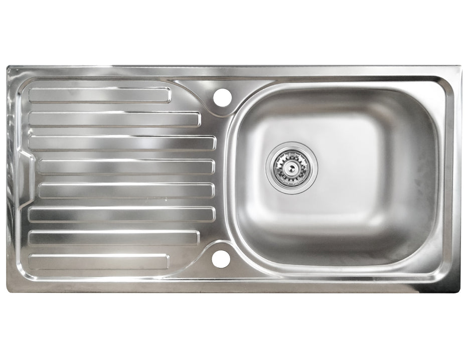 Cucina Lineare SOLE 256 cm - Antracite e Rovere Wotan, Design Moderno