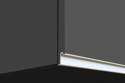 Cucina Lineare Moderna SOLE 256 cm – Antracite/Rovere, Soft Close, Made in Italy