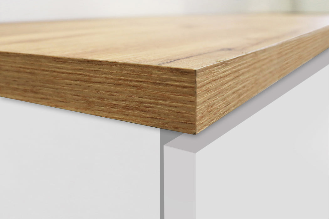 Colonna Portaspezie SOLE - Bianco/Rovere Wotan, Moderna e Elegante