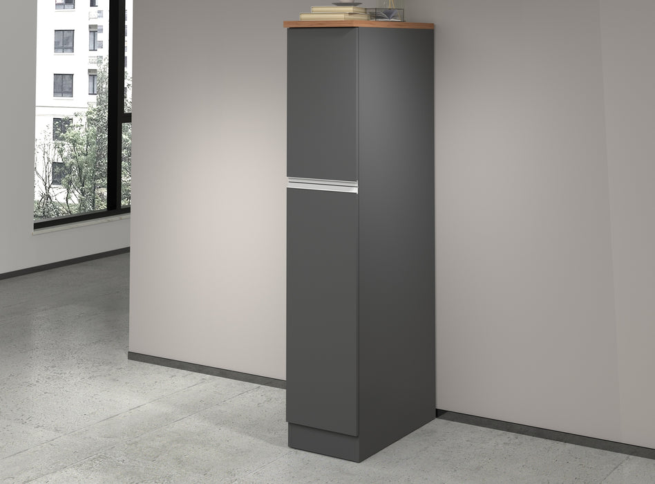 Colonna Portaspezie SOLE - Mobile Cucina con 2 Cassetti, 4 Scomparti e Soft Close