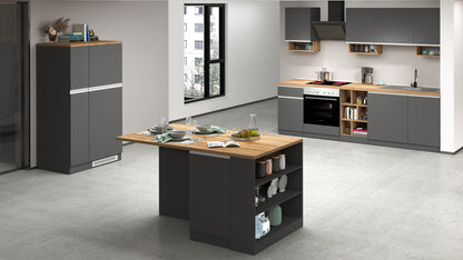 Colonna Portaspezie SOLE - Mobile Cucina con 2 Cassetti, 4 Scomparti e Soft Close